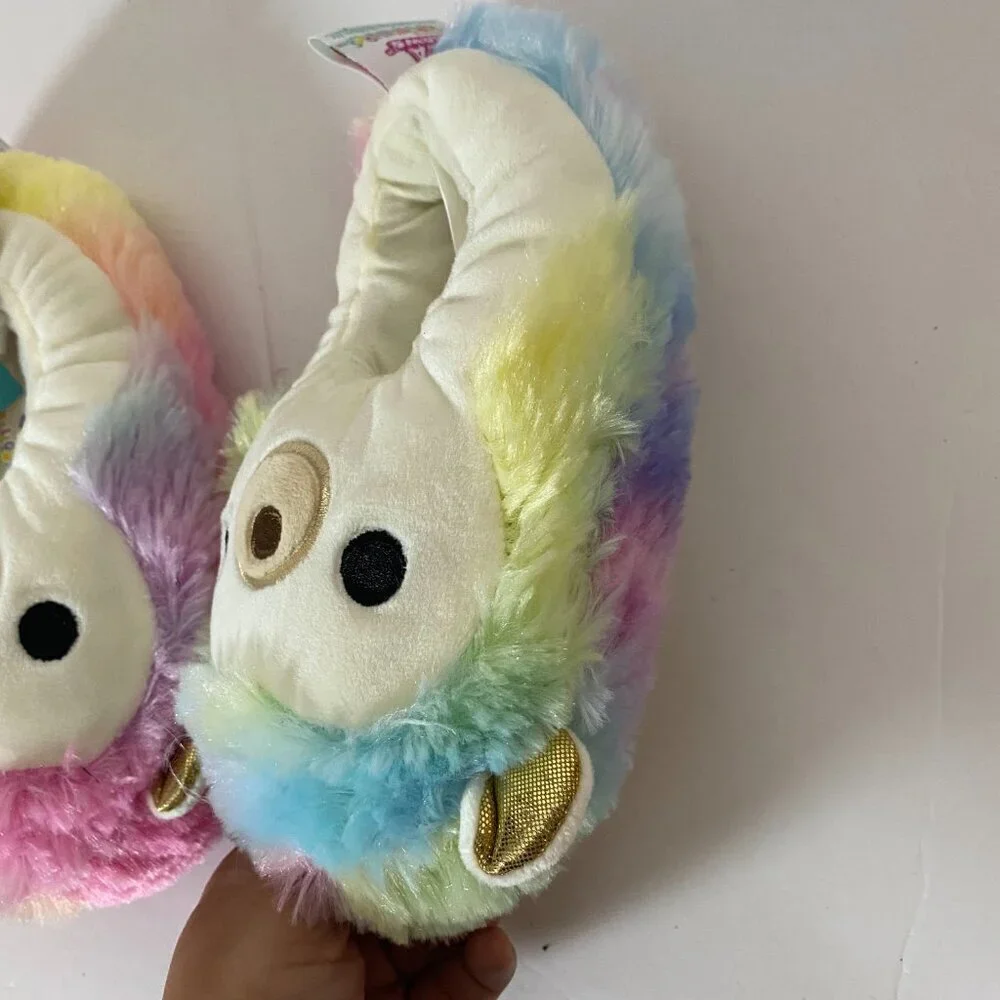 Squishmallows FuzzAMallows Collection Kids Plush Slippers Size 11–12